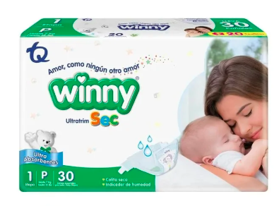 Pañal Winny Ultr atim Sec Etapa 1 Paquete X 30 Pañales