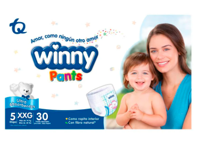 Pañal Winny Pants Etapa 5|XXG Paquete X 30