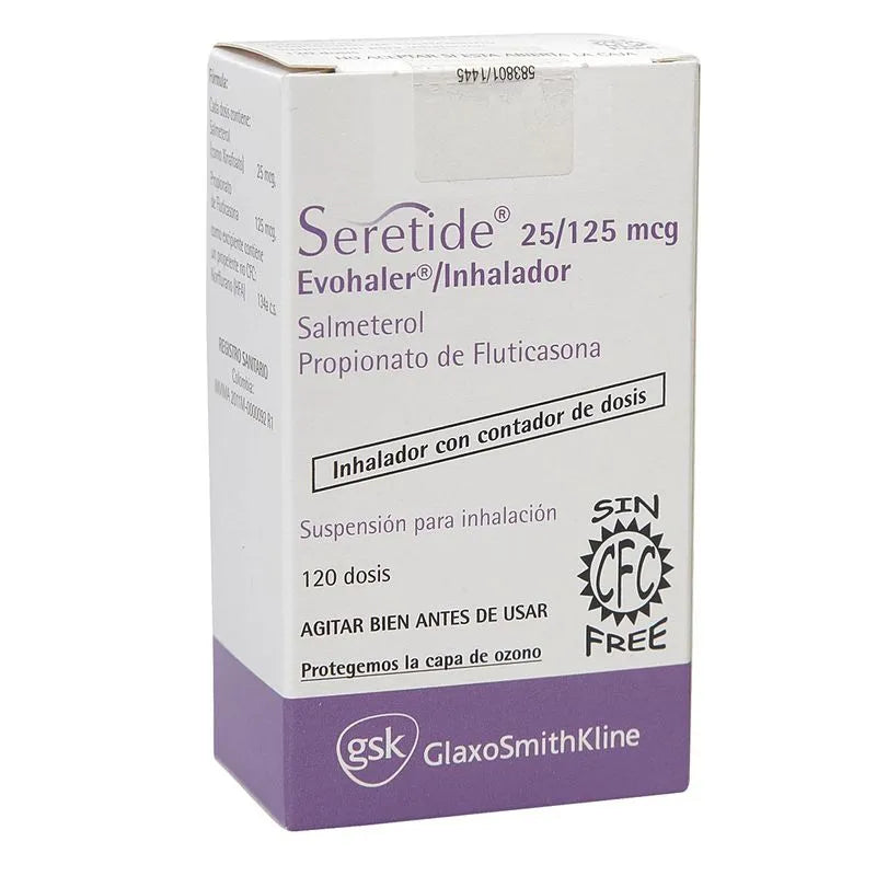 SERETIDE OSP 25/125 MCG INHALADOR FCO X 120 DO