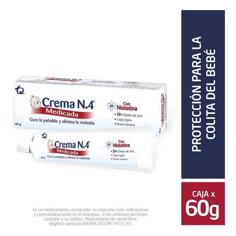 CREMA N 4 MEDICADA TBO X 60 GR