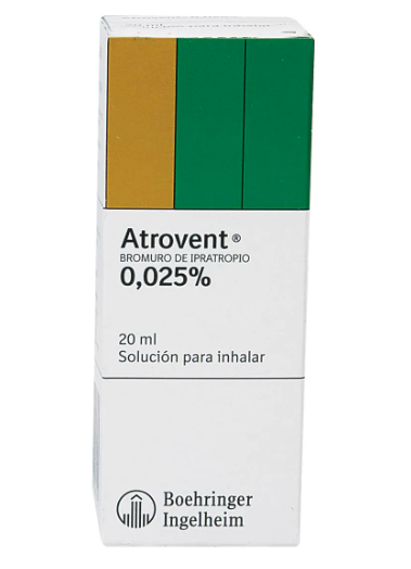 ATROVENT 0.025% SOLUCION INHALADORA FCO X 20 ML