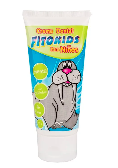 CREMA DENTAL FITOKIDS S/FLUOR MENTA TBO X 75 GR