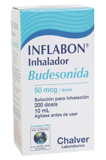 INFLABON (bidesonida) INHALADOR 50 MCG 200 DOSIS(3%+) UND