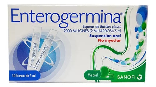 Enterogermina 2000 millones x 10 frascos de 5ml