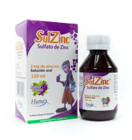 SULZINC 2mg/ml X 120ML