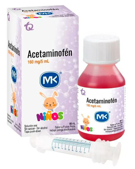 ACETAMINOFEN 160MG/5ML JARABE 90ML MK
