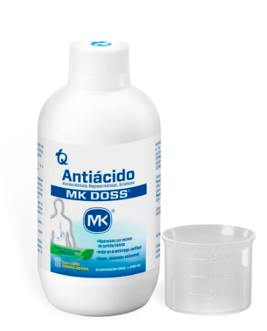HIDROXIDO ALUMINIO SIMETICONA SUSPEN MK DOSS MENTA FCO X 240ML