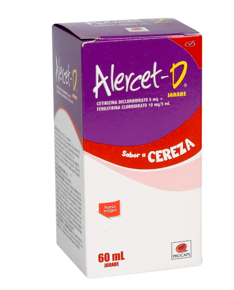 ALERCET D CEREZA JARABE 60ML