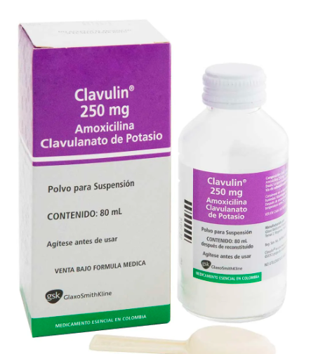 CLAVULIN 250 MG SUSPENSION