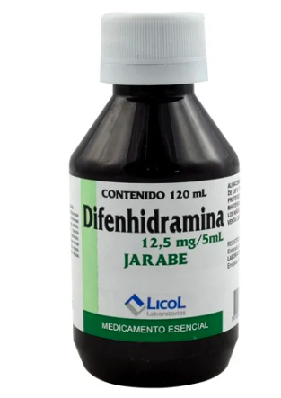 DIFENHIDRAMINA JARABE 12,5mg/5ml
