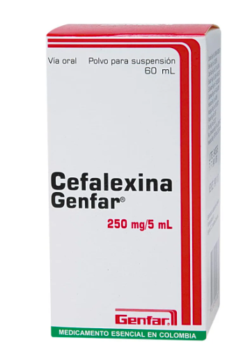CEFALEXINA 250 MG SUSPENSION GF