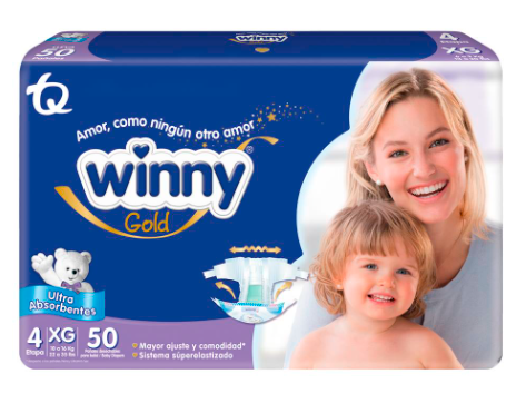 Pañal Winny Ultratim Sec Etapa 5|XXG Paquete X 30