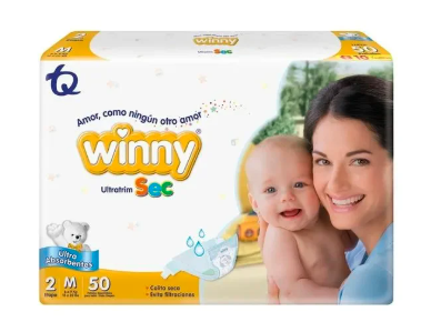Pañal Winny Ultratim Sec Etapa 2 Paquete X 50 Pañales