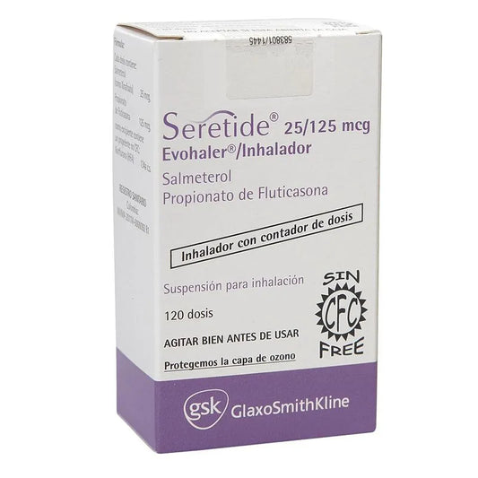 SERETIDE OSP 25/125 MCG INHALADOR FCO X 120 DO