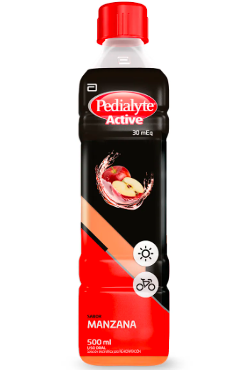 PEDIALYTE CON ZINC 30 MANZANA 500 ML