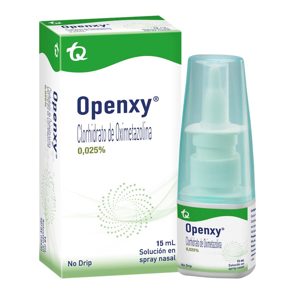 Openxy (oximetazolina) 0.025% x 15ml spray nasal