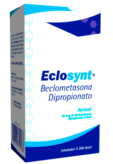 ECLOSYNT (beclometasona) 50 MCG INHAL/BUCAL FCO X 200 DO