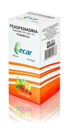 FEXOFENADINA JARABE 30 MG 150 ML ECAR