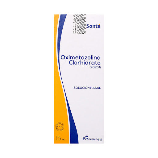 Oximetazolina 0.025% x 15ml solución nasal